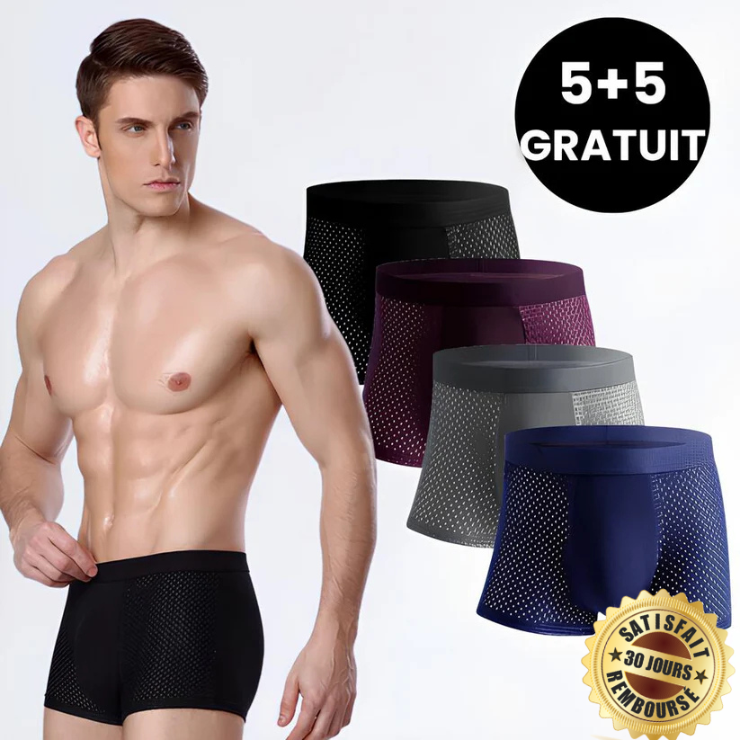 Premium Boxer fibre de bambou - Promotion 10 unités