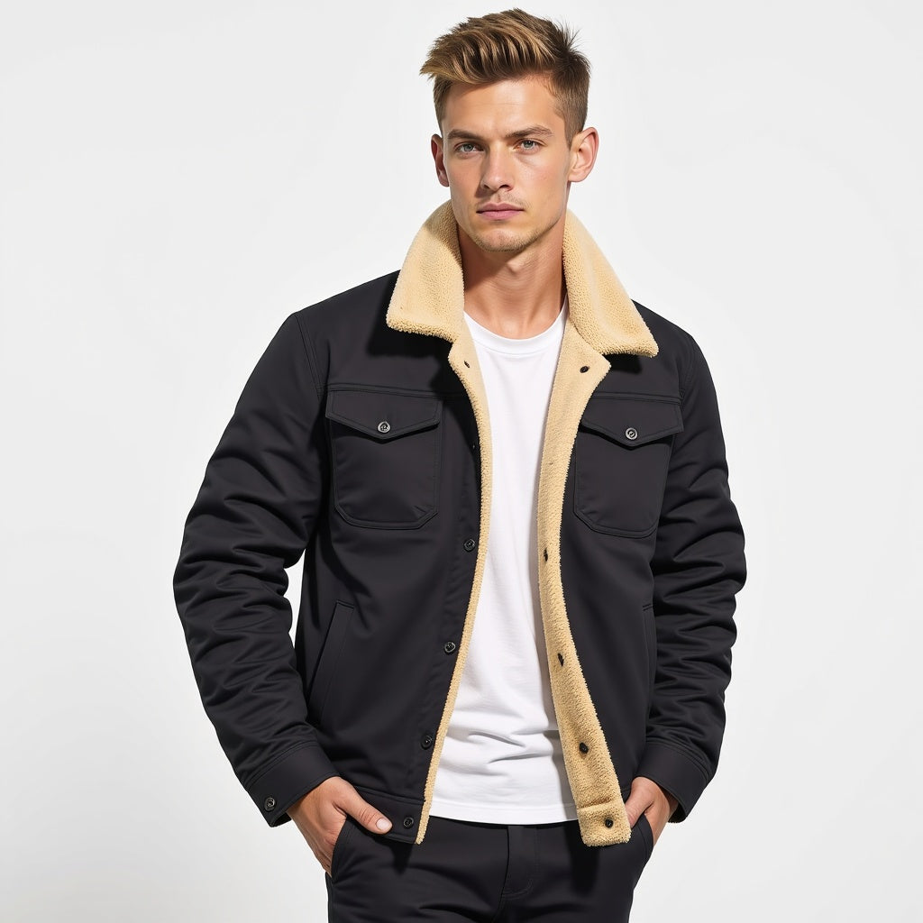 Dirk - Veste bombardier vintage pour homme