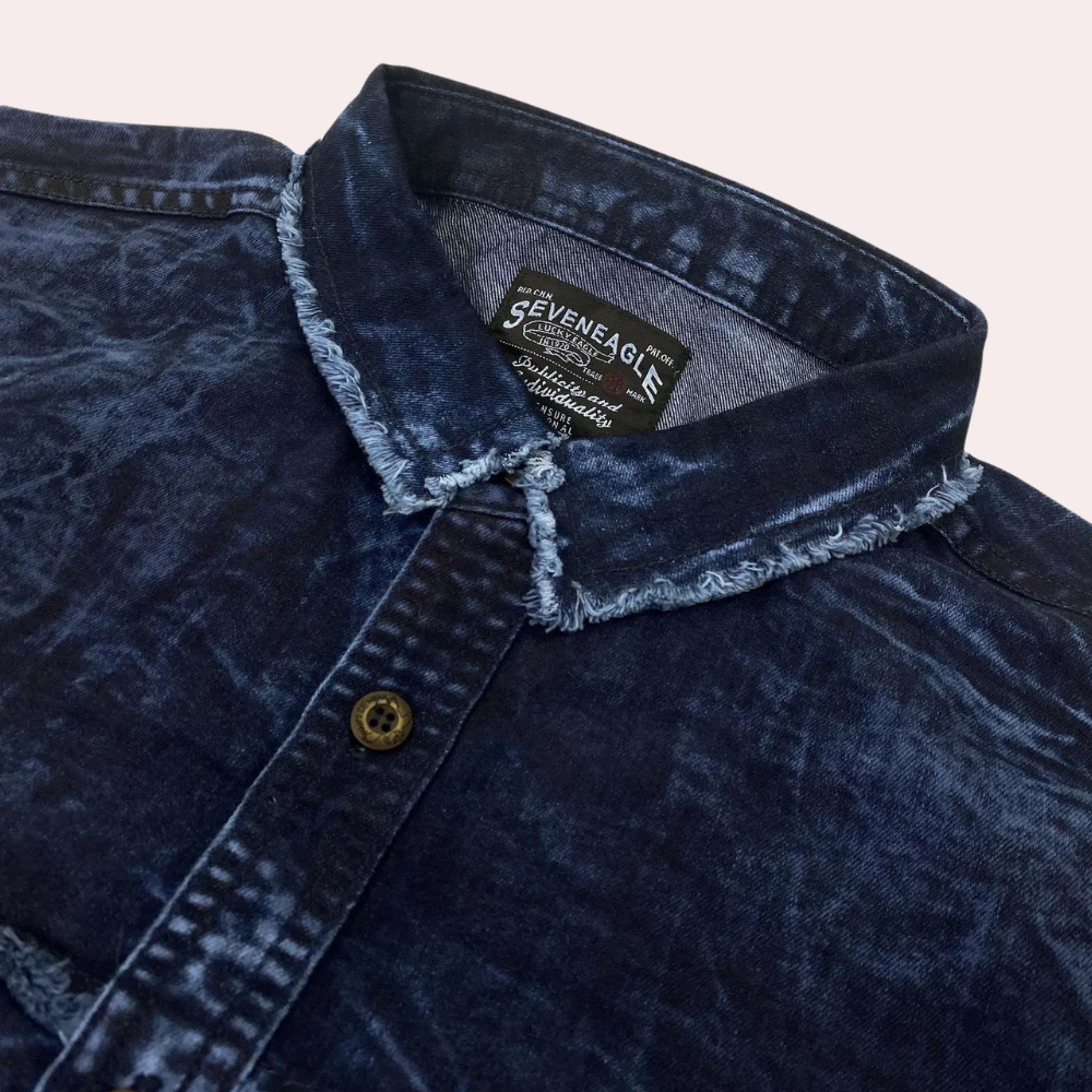 BILLY - Chemise en Denim à Manches Longues pour Hommes