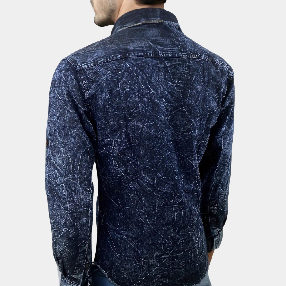 BILLY - Chemise en Denim à Manches Longues pour Hommes