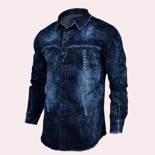 BILLY - Chemise en Denim à Manches Longues pour Hommes